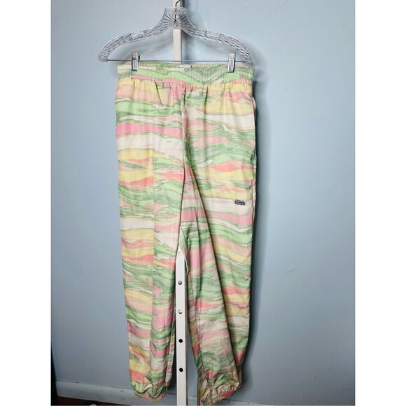 Adidas Marble Joggers Womens Medium Pastel Ankle Cuffed Track Pant Medium - Picture 2 of 6